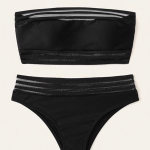 NWOT Black Mesh Bikini